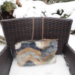 Beautiful Vintage Faux Fur Purse